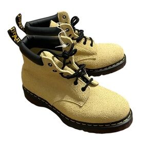 Dr Martens 939 Ben Suede Lace Up Boots Hazy Yellow Men SZ 10 Women 11 New No Box